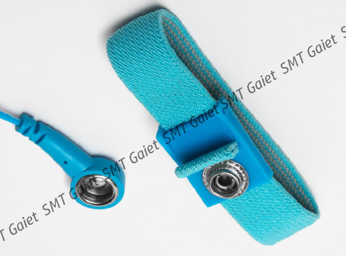 PVC Texture Material Esd Wrist Strap 18 Blue Color 1